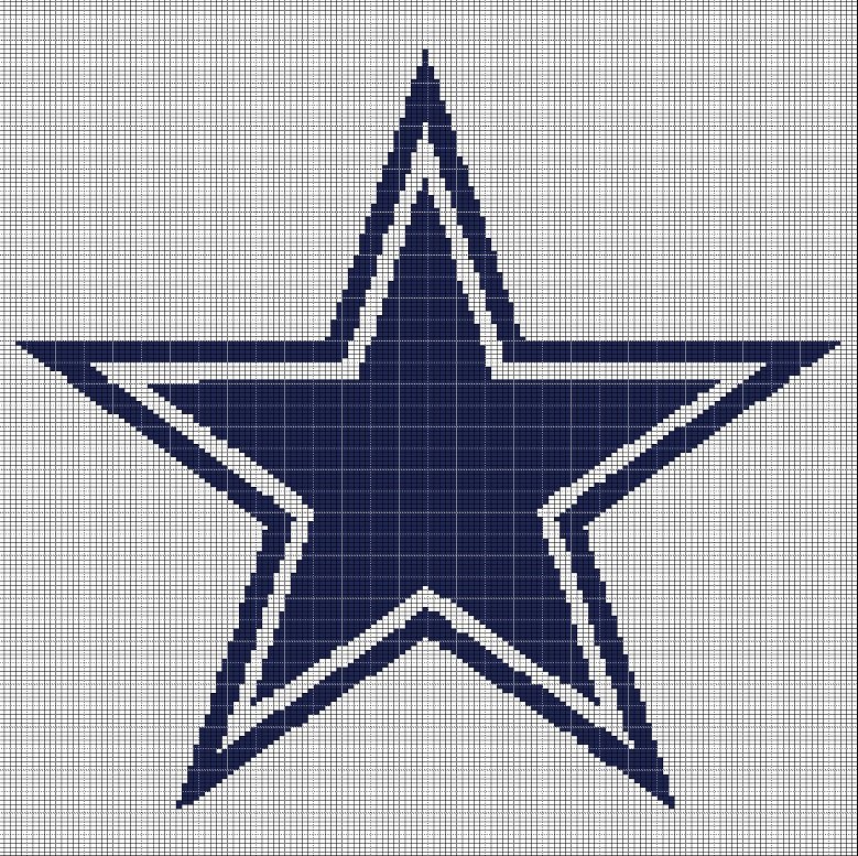 DALLAS COWBOYS CROCHET AFGHAN PATTERN GRAPH