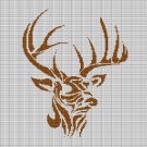 DEER HEAD 4 CROCHET AFGHAN PATTERN GRAPH