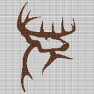 DEER HEAD 5 CROCHET AFGHAN PATTERN GRAPH