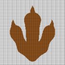 DINO PAW CROCHET AFGHAN PATTERN GRAPH