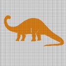 DINOSAUR 3 CROCHET AFGHAN PATTERN GRAPH