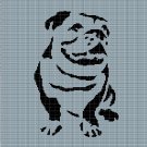 ENGLISH BULLDOG 2 CROCHET AFGHAN PATTERN GRAPH