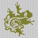 FLOWER FROG CROCHET AFGHAN PATTERN GRAPH