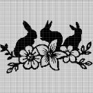FLOWERS AND BUNNIES CROCHET AFGHAN PATTERN GRAPH