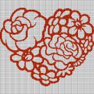 FLOWER HEART 4 CROCHET AFGHAN PATTERN GRAPH