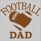 FOOTBALL DAD CROCHET AFGHAN PATTERN GRAPH2