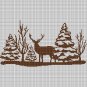 FOREST LANDSCAPE CROCHET AFGHAN PATTERN GRAPH2