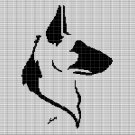 GERMAN SHEPERD HEAD 2 CROCHET AFGHAN PATTERN GRAPH