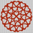 HEARTS 7 CROCHET AFGHAN PATTERN GRAPH