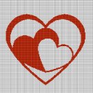 HEARTS 8 CROCHET AFGHAN PATTERN GRAPH