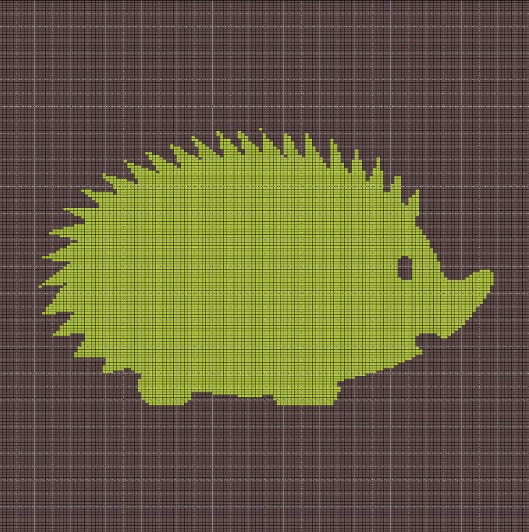 HEDGEHOG 2 CROCHET AFGHAN PATTERN GRAPH