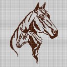 HORSES 3 CROCHET AFGHAN PATTERN GRAPH