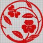 JAPANESE FLOWER 11 CROCHET AFGHAN PATTERN GRAPH