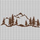 LANDSCAPE 2 CROCHET AFGHAN PATTERN GRAPH
