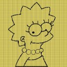 LISA SIMPSON FACE OWL CROCHET AFGHAN PATTERN GRAPH