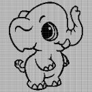 LITTLE ELEPHANT 2 CROCHET AFGHAN PATTERN GRAPH