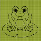 LITTLE FROG 2 CROCHET AFGHAN PATTERN GRAPH