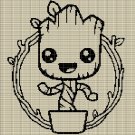LITTLE GROOT 2 CROCHET AFGHAN PATTERN GRAPH