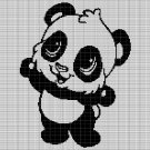 LITTLE PANDA 2 CROCHET AFGHAN PATTERN GRAPH