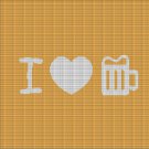 LOVE BEER CROCHET AFGHAN PATTERN GRAPH