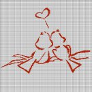 LOVE BIRDS 2 CROCHET AFGHAN PATTERN GRAPH