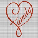 LOVE FAMILY CROCHET AFGHAN PATTERN GRAPH