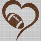 LOVE FOOTBALL 3 CROCHET AFGHAN PATTERN GRAPH