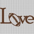LOVE FOOTBALL 4 CROCHET AFGHAN PATTERN GRAPH