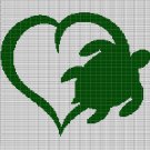LOVE TURTLE 2 CROCHET AFGHAN PATTERN GRAPH