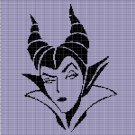 MALEFICENT FACE 2 CROCHET AFGHAN PATTERN GRAPH