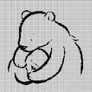 MAMA BEAR AND BABY BEAR CROCHET AFGHAN PATTERN GRAPH