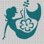 MERMAID WITH FLOWER CROCHET AFGHAN PATTERN GRAPH