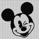 MICKEY MOUSE HEAD 5 CROCHET AFGHAN PATTERN GRAPH