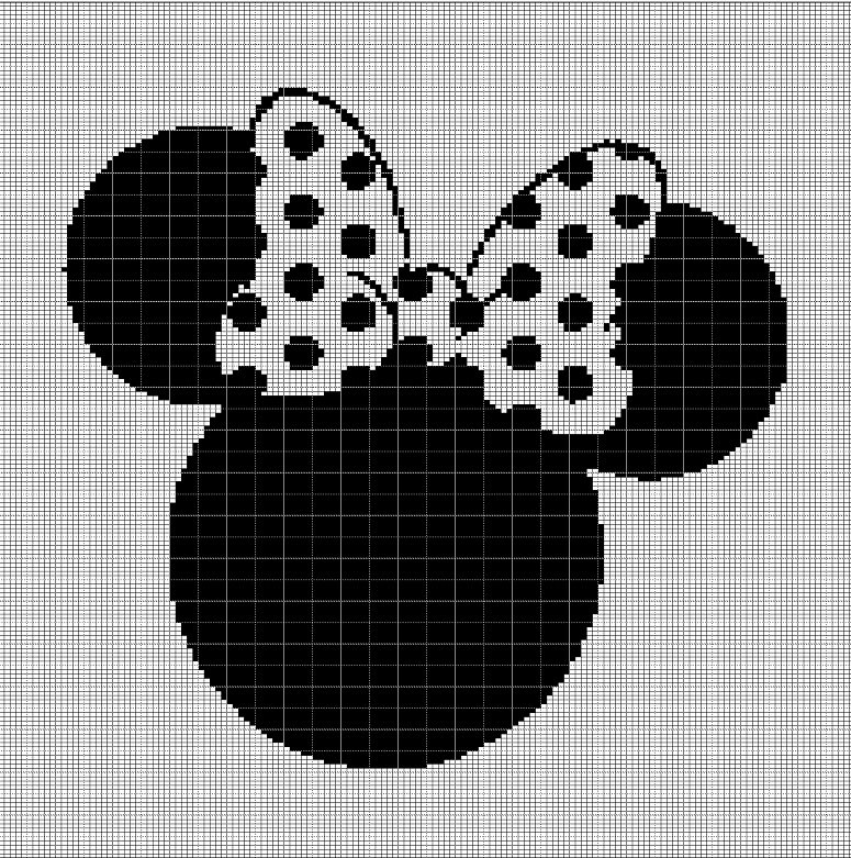 MINNIE HEAD CROCHET AFGHAN PATTERN GRAPH