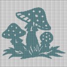 MUSHROOMS 2 CROCHET AFGHAN PATTERN GRAPH