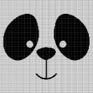 PANDA FACE 2 CROCHET AFGHAN PATTERN GRAPH PANDA FACE 2 CROCHET AFGHAN PATTERN GRAPH