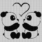 PANDA LOVE CROCHET AFGHAN PATTERN GRAPH