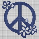 PEACE AND FLOWERS CROCHET AFGHAN PATTERN GRAPH