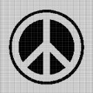 PEACE SIGN CROCHET AFGHAN PATTERN GRAPH