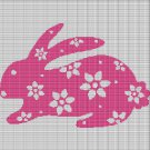 PINK FLOWER BUNNY CROCHET AFGHAN PATTERN GRAPH PINK FLOWER BUNNY CROCHET AFGHAN PATTERN GRAPH