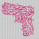 PINK GUN CROCHET AFGHAN PATTERN GRAPH
