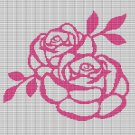PINK ROSES CROCHET AFGHAN PATTERN GRAPH