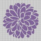 PURPLE DAHLIA CROCHET AFGHAN PATTERN GRAPH