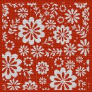 RED FLOWERS CROCHET AFGHAN PATTERN GRAPH