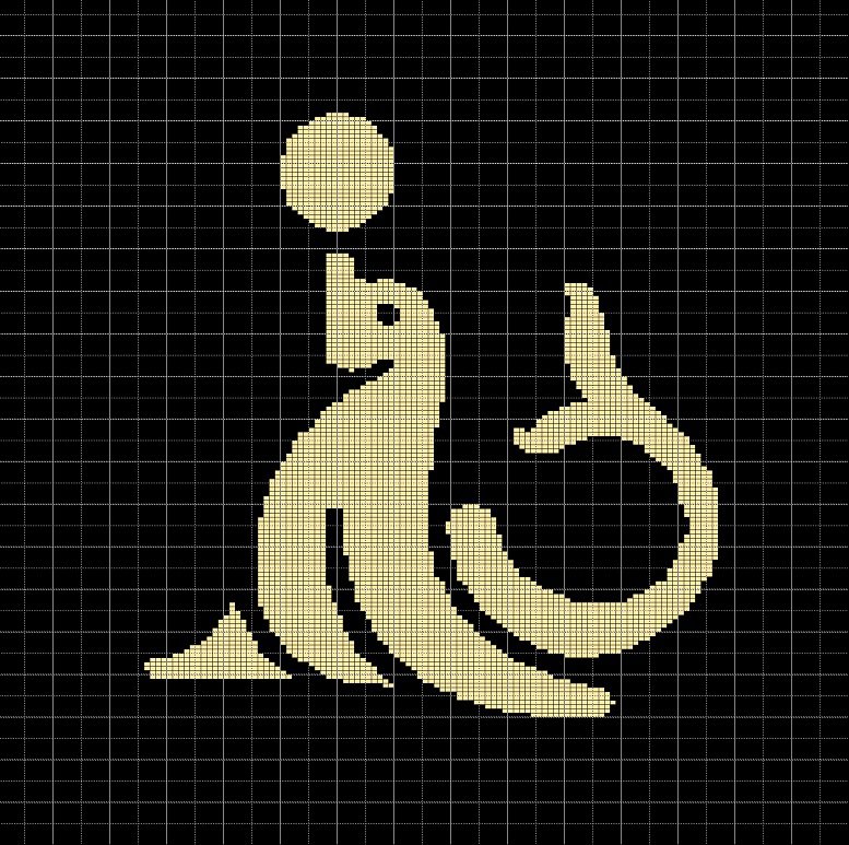SEAL CROCHET AFGHAN PATTERN GRAPH