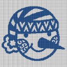 SNOWMAN HEAD CROCHET AFGHAN PATTERN GRAPH