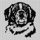 ST. BERNARD DOG CROCHET AFGHAN PATTERN GRAPH