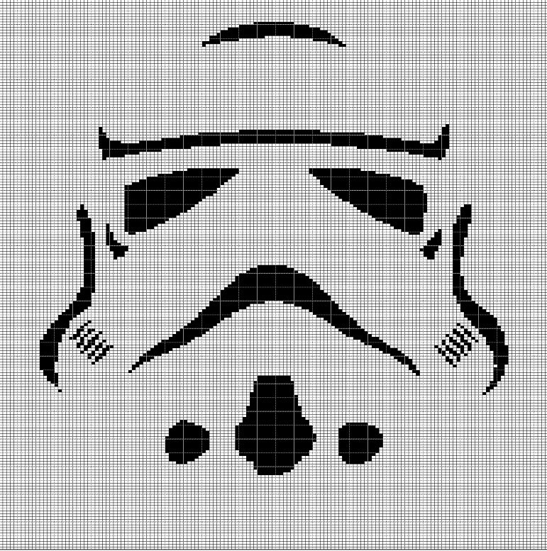 STORMTROOPER CROCHET AFGHAN PATTERN GRAPH