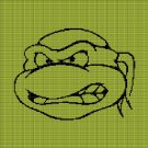 TEENAGE MUTANT NINJA TURTLE FACE 3 CROCHET AFGHAN PATTERN GRAPH TEENAGE MUTANT NINJA TURTLE FACE 3 CROCHET AFGHAN PATTERN GRAPH