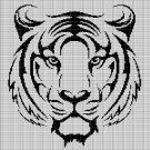 TIGER HEAD 6 CROCHET AFGHAN PATTERN GRAPH